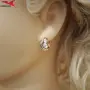 Обеци с 14К златно покритие 2141980, снимка 4