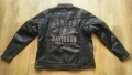 HARLEY DAVIDSON MOTO Leather Jacket Размер XL мото яке естествена кожа 9-27, снимка 1