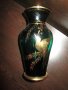 Много красива Кристална ваза ,ръчно рисувана със злато,18см., снимка 5