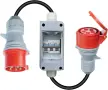 CEE адаптер 3-фазен 400V | 32A (22 kW) щепсел (IP44) към 16A (11 kW) контакт (IP44) с прекъсвач (C16, снимка 2