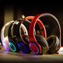 Безжични RGB Слушалки Bluetooth за музика игри спорт компютър AUX, снимка 7