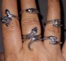 Лот пръстени "Змии" , снимка 1 - Пръстени - 41385547