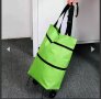  Сгъваема пазарска чанта с колелца, снимка 3