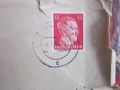 Пощенски плик 3 райх марка Хитлер, снимка 3