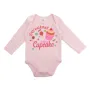 Бебешко памучно боди розово Cupcake Lollipops S_1245559, снимка 1