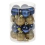 20 броя Комплект Коледни топки, Златни и Сини, снимка 1 - Други стоки за дома - 42673038
