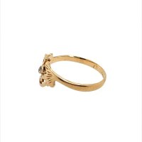 Златен дамски пръстен 2,18гр. размер:58 14кр. проба:585 модел:22388-1, снимка 2 - Пръстени - 44376166