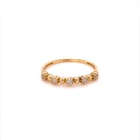 Златен дамски пръстен 1,17гр. размер:55 14кр. проба:585 модел:20034-2, снимка 1 - Пръстени - 42528439