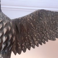 Голям дървен орел - ръчна изработка от Русия/СССР, снимка 4 - Други ценни предмети - 41589620