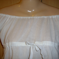 Ефирна Бяла Блузка Pimkie, снимка 3 - Ризи - 36332423