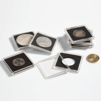 Квадратни капсули за монети QUADRUM - 34 мм , 10 бр., снимка 1 - Нумизматика и бонистика - 42014423
