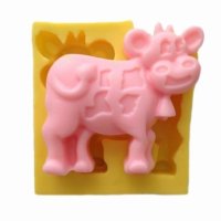Крава със звънче дълбок силиконов молд форма фондан гипс шоколад декор , снимка 1 - Форми - 42159180