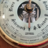 Немски барометър и влагомер, снимка 7 - Антикварни и старинни предмети - 44707318