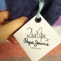 НАМАЛЕН - Dua Lipa & Pepe Jeans нов с етикет пуловер, снимка 8 - Блузи с дълъг ръкав и пуловери - 40312475