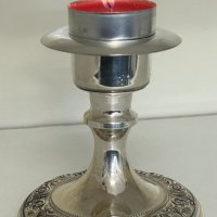 Vintage сребърен свещник 800 проба, снимка 2 - Антикварни и старинни предмети - 44298064