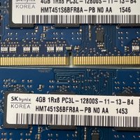 8GB (2x4GB) DDR3L SK-Hynix PC3L-12800S (1600Mhz,CL-9,1,35/1.5V), снимка 2 - RAM памет - 41283596