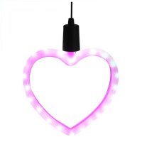 Лампа сърце, Висяща лампа, розова, снимка 1 - Лед осветление - 44431353