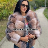 Дамско луксозно палто лисица код 345, снимка 1 - Палта, манта - 34310581