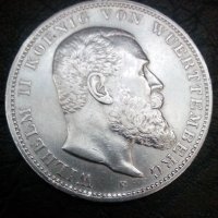 3 марки 1912 година Вюртемберг Германия сребро, снимка 4 - Нумизматика и бонистика - 40384784