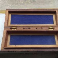 Стара дървена кутия за бижута дърворезба, снимка 2 - Антикварни и старинни предмети - 36129090