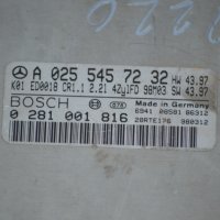Компютър двигател ECU за Mercedes Benz C Class W202, A 025 545 72 32, BOSCH, 0 281 001 816, снимка 2 - Части - 39747379