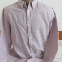 Мъжка риза лен и памук Jack & Jones Premium, снимка 2 - Ризи - 40689542