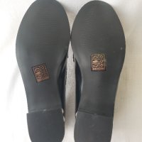 НОВИ Черни кожени елегантни обувки с перли, снимка 18 - Дамски елегантни обувки - 40488526