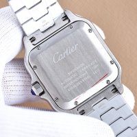 Мъжки часовник Cartier Santos de Cartier с автоматичен механизъм, снимка 5 - Мъжки - 39336325