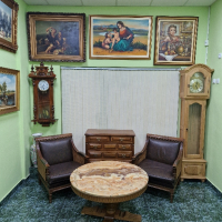 Прекрасен антикварен френски бароков стол от месинг , снимка 8 - Антикварни и старинни предмети - 44840965