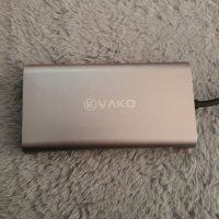 VaKo USB C хъб 11 в 1 докинг станция за лаптоп с троен дисплей USB C адаптер, снимка 1 - Други - 39118432
