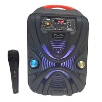 Караоке Тонколона PAudio PA-81, 8 инча, Микрофон, Цветомузика, Bluetooth, FM радио, USB, Micro SD, , снимка 1 - Караоке - 39611579