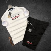 Намаление! Armani мъжки летни комплекти /тениска и къси панталони/ висок клас реплика, снимка 1 - Спортни дрехи, екипи - 36307979