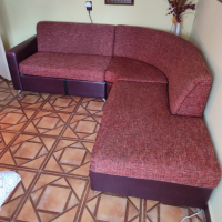 Разтегателен ъглов диван с ракла, снимка 4 - Дивани и мека мебел - 44596455