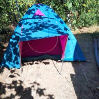 Голяма Триместна двуслойна палатка 2,1х2,0 метра, снимка 2 - Палатки - 41979814