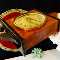 Немски стенен часовник,месинг,палисандър. , снимка 10 - Антикварни и старинни предмети - 39182891