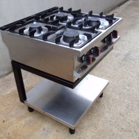 Професионален, италиански, газов котлон на база ANGELO PO - 4 горелки, снимка 2 - Обзавеждане на кухня - 44403294
