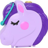 Игрален комплект Polly Pocket Jumpin' Style Pony - Пони с 2 мини кукли и 12 аксесоара / Mattel, снимка 7 - Кукли - 40972210