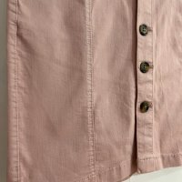 Дънкова еластична модерна къса пола с джобове и копчета – памук и еластан/плътна, силно еластична , снимка 3 - Поли - 41326712