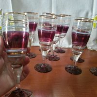 Ретро стъклени чаши за вино , снимка 5 - Антикварни и старинни предмети - 41777007