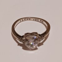 Сребърни пръстени с камъни за жени, снимка 13 - Пръстени - 43250208