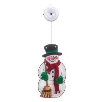 LED Светеща Коледна декоративна фигурка Снежен човек, 25cm, снимка 4 - Декорация за дома - 42703949