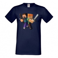 Мъжка тениска Minecraft 6,Minecraft,Игра,Забавление,подарък,Изненада,Рожден Ден., снимка 13 - Тениски - 36495248