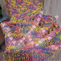 Рокля за плаж плетена многоцветна, снимка 4 - Туники - 41748994