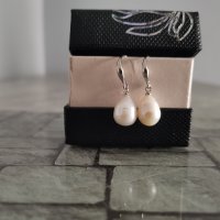 Красиви обеци с перли , снимка 1 - Обеци - 35777721