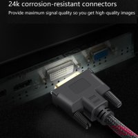  DVI Кабел 10,00 метра - DVI 24+1 Dual Link M / DVI 24+1 Dual Link M,, снимка 5 - Кабели и адаптери - 41364337