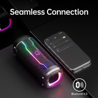 Нов Bluetooth безжичен високоговорител Преносим RGB светлини Тонколони, снимка 8 - Грамофони - 42490455