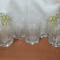 Кристални чаши за вода , снимка 1 - Антикварни и старинни предмети - 44231246
