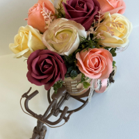 Декоративно колело с ароматни сапунени рози, снимка 7 - Подаръци за жени - 44919238