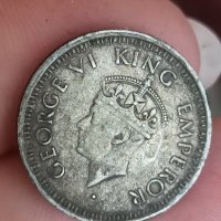 1/4 рупия 1944 Индия сребро

, снимка 3 - Нумизматика и бонистика - 41608905