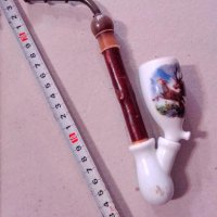 Лула порцелан,чибук-ловни мотиви, снимка 2 - Антикварни и старинни предмети - 39919846